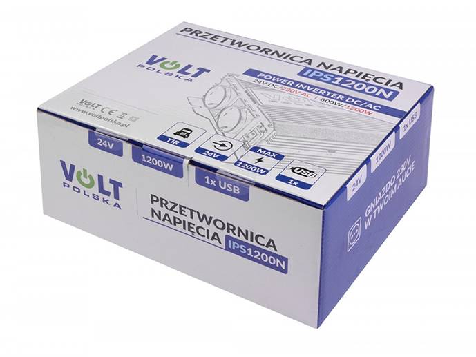Przetw. napięcia IPS 1200 N 24/230V(800/1200W)+usb