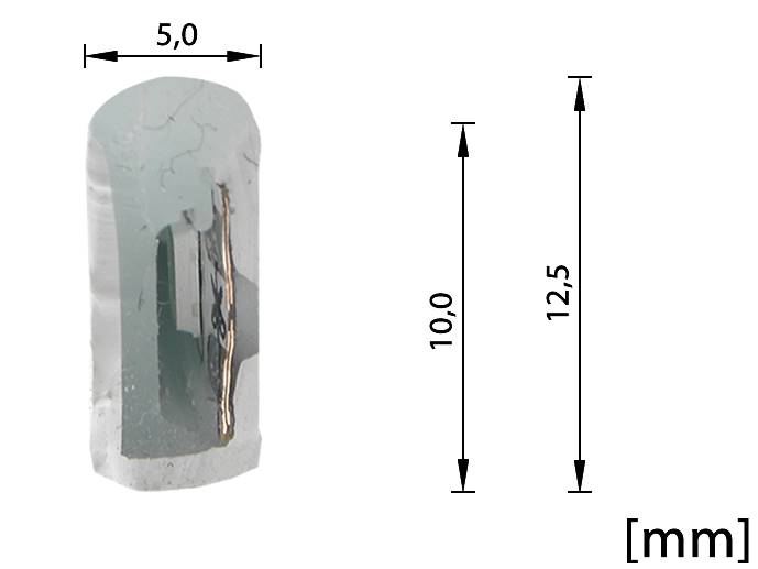 neon LED Flex cięty co 2,5cm Błękitny 1m