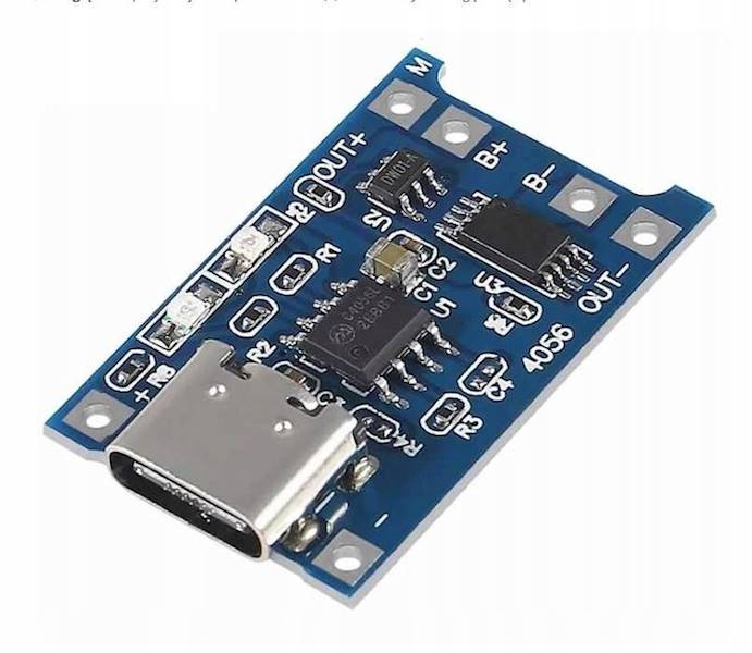 MODUŁ Ładowania Akumulatora TP4056 LiIon USB-C