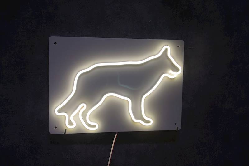 neon Owczarek 25x36cm