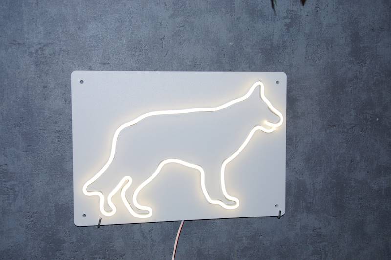 neon Owczarek 25x36cm