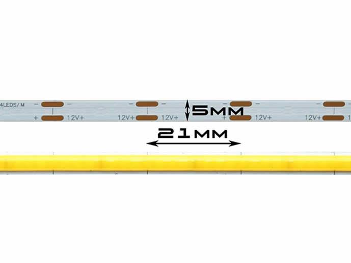 Taśma COB 5mm biała zimna 1m