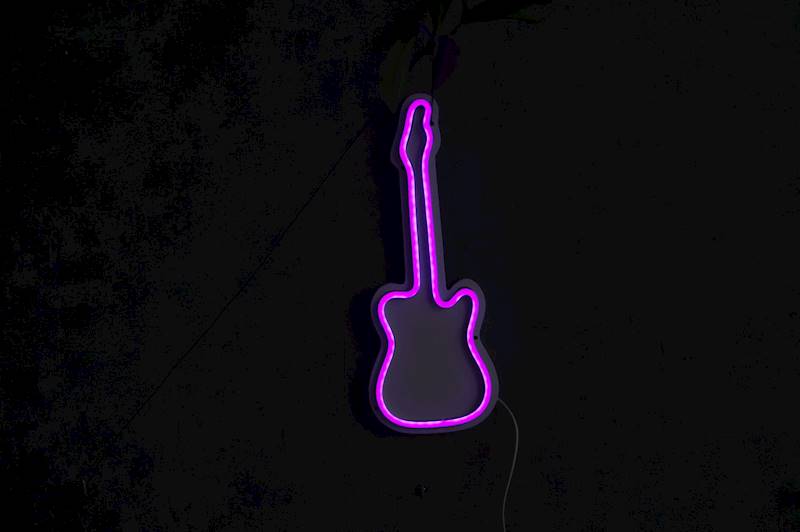 neon Gitara 31x12cm