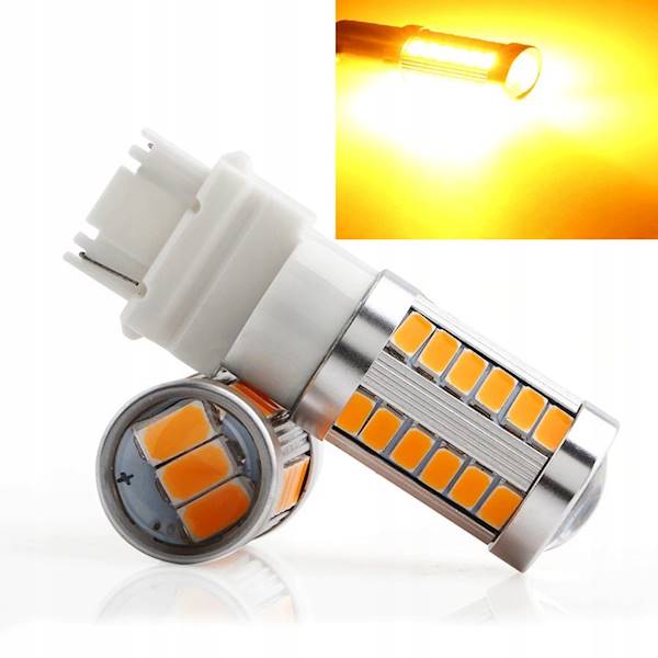 P27W 33 LED 3156 SMD pomarańczowy stabilizator