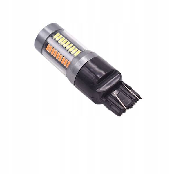 DUAL COLOR W21/5W 66 LED 4014  BIAŁY + POMARAŃ