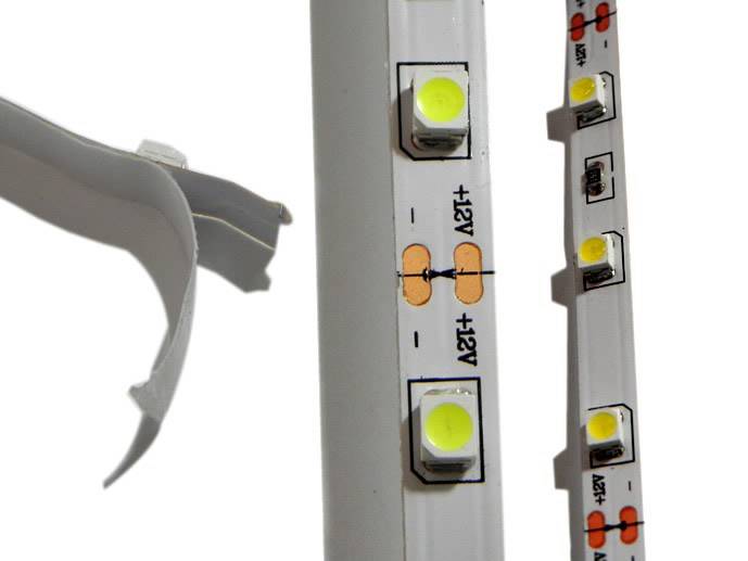 Taśma LED 5mm nano biała ciepła1m 