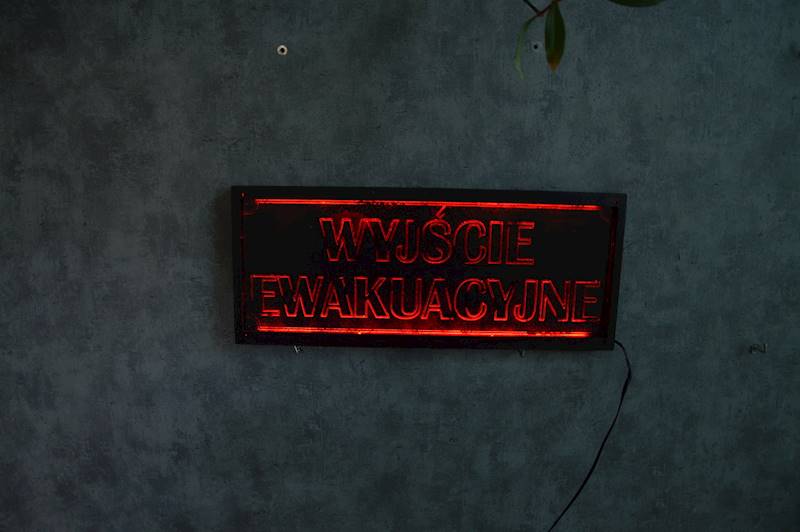 neon Wyjście Ewakuacyjne 52x20cm 