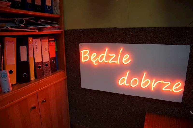 neon Będzie dobrze 80x40cm