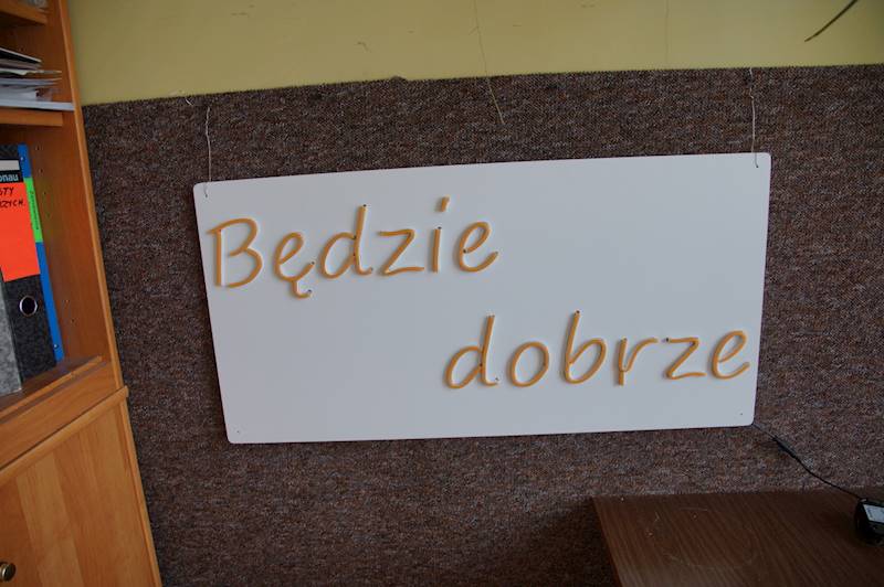 neon Będzie dobrze 80x40cm