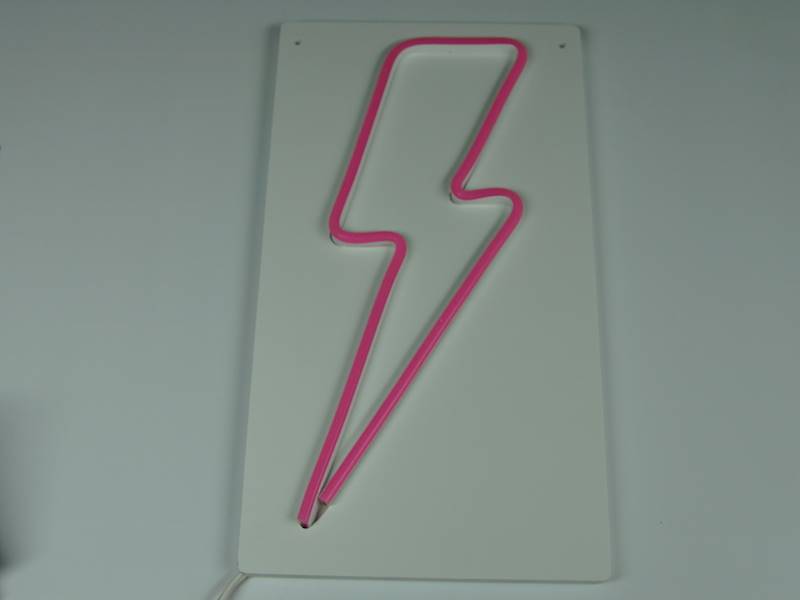 neon błyskawica 16x29cm