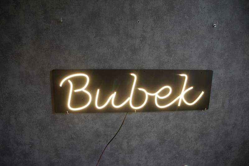 neon Bubek 75x20cm 