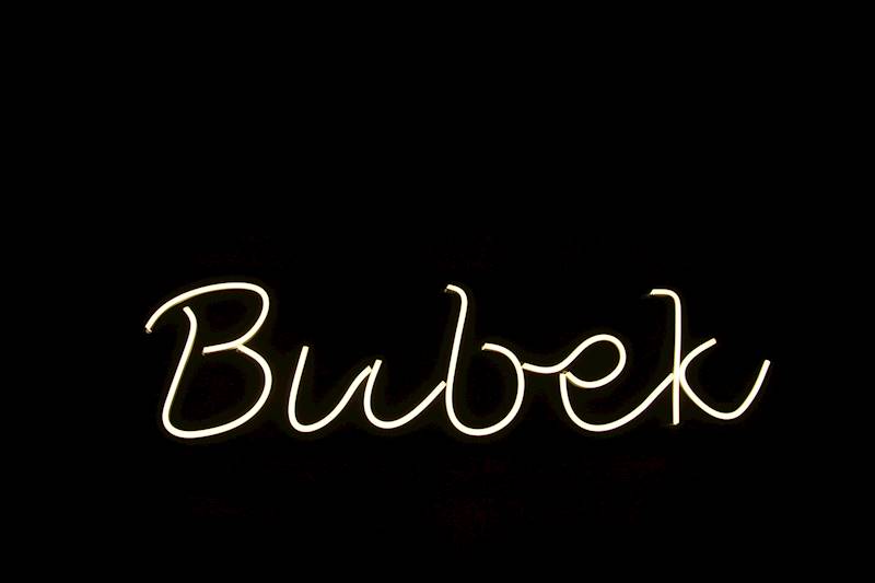 neon Bubek 75x20cm 