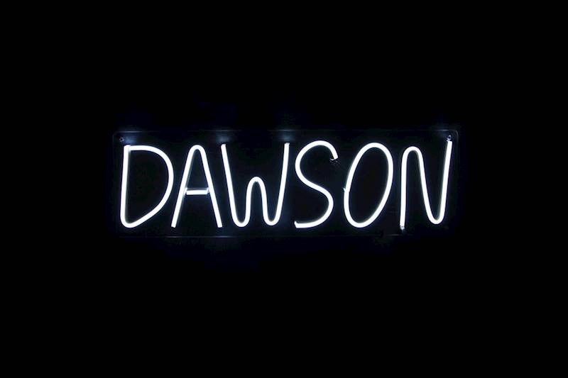 neon Dawson 45x14cm