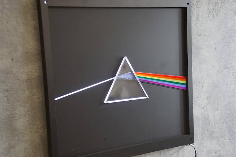 neon Dark side of the moon 30x30cm