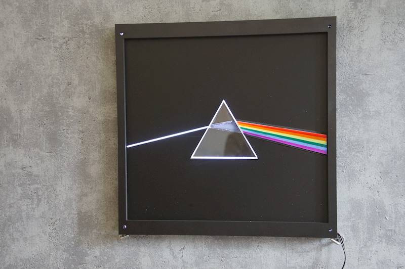 neon Dark side of the moon 30x30cm