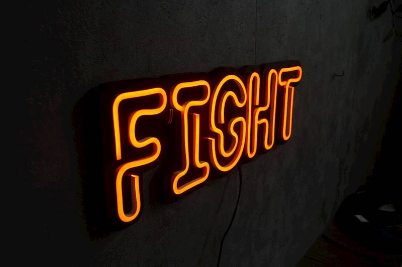 neon Fight 49x16cm