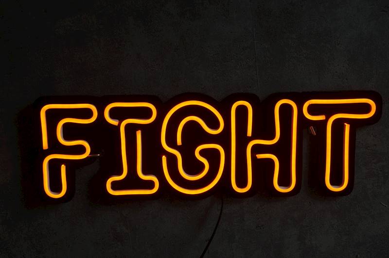 neon Fight 49x16cm
