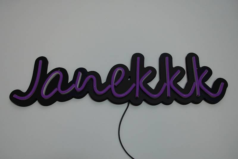 neon Janekkk 48x13cm