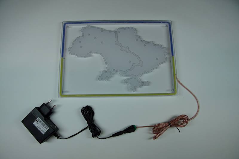 neon Ukraina 31x22cm