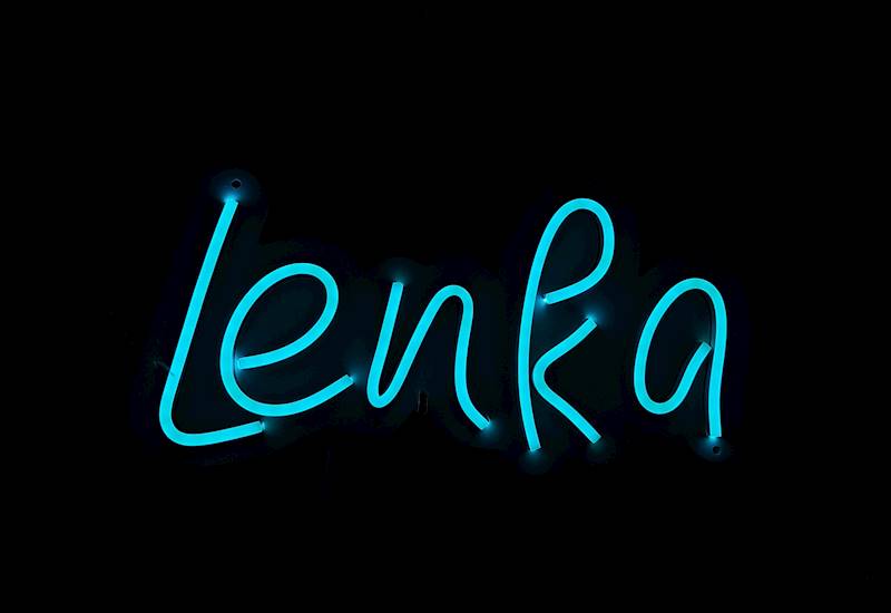 neon Lenka 30x15 cm