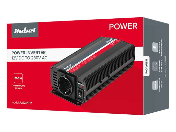Przetwornica KEMOT 12V/230V 500W
