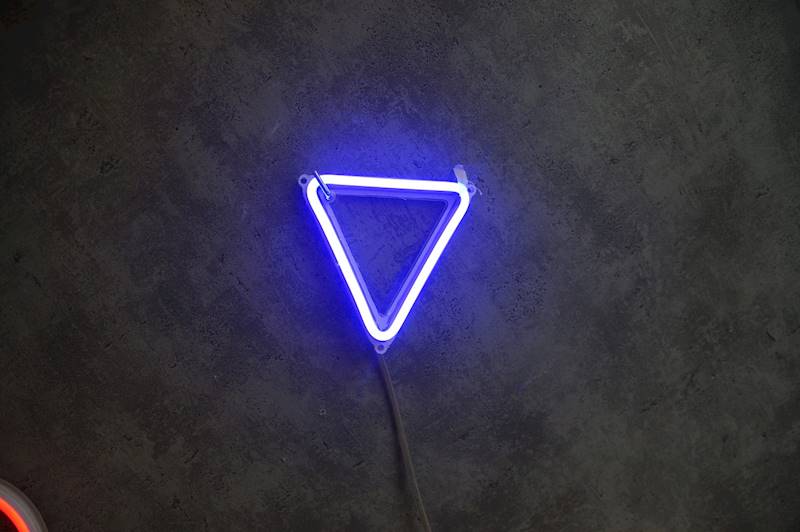 neon WC szkieletowy 22x11cm 
