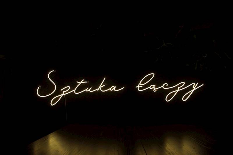 neon Sztuka łączy 169x40cm