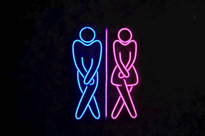 neon WC Pan i Pani 29x40