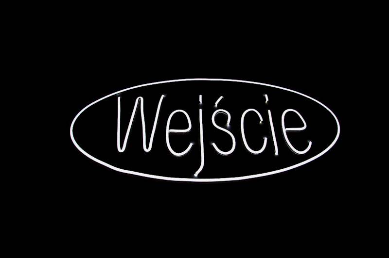 neon Wejscie 70x32cm