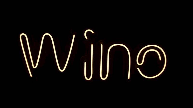 neon Wino 80x29cm
