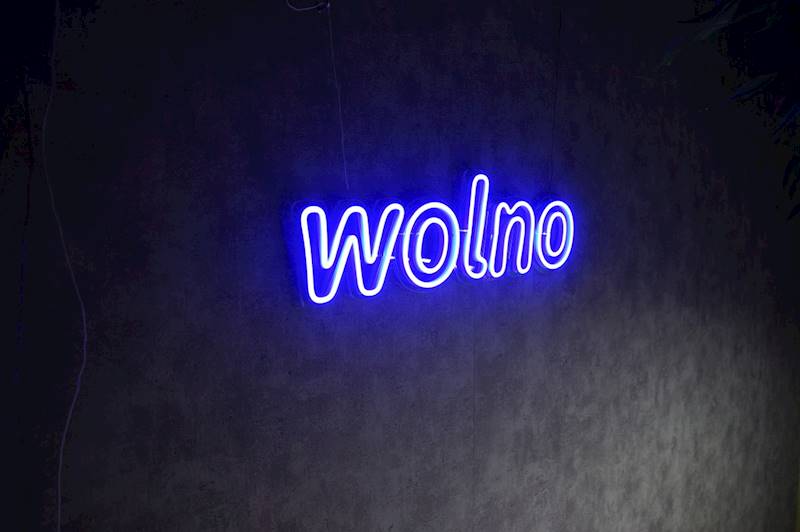 neon wolno 50x16cm
