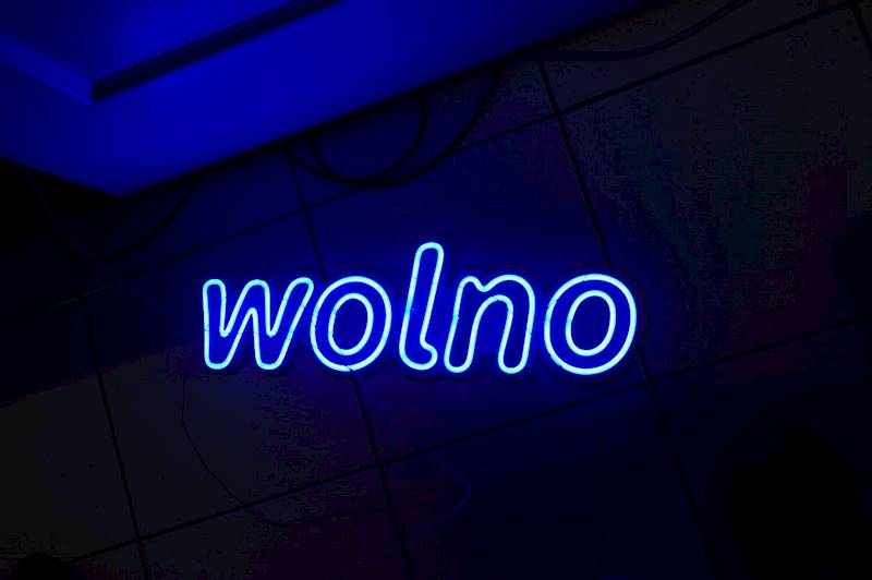 neon wolno 50x16cm