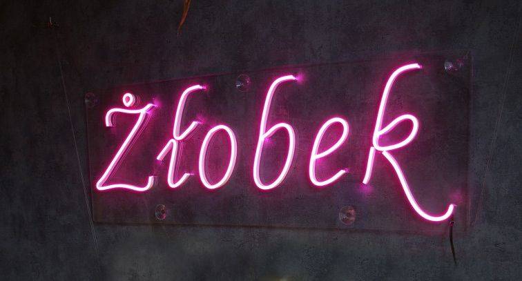 neon Żłobek 80x28cm