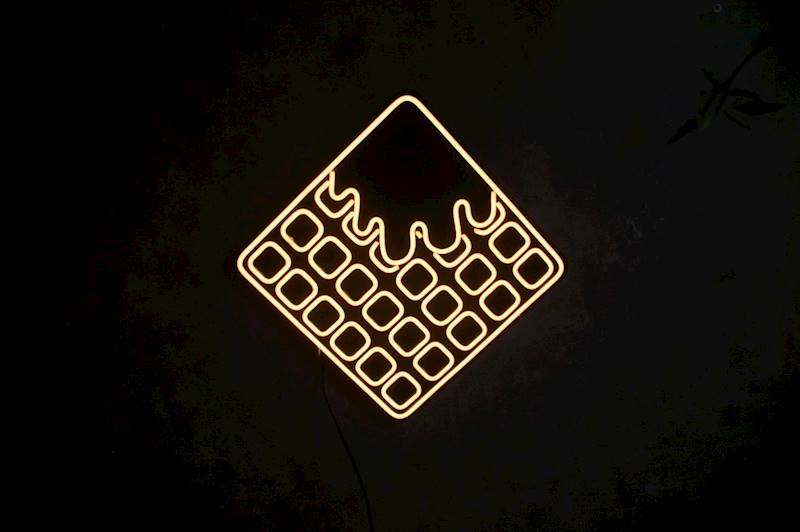 neon Gofr 50x50cm