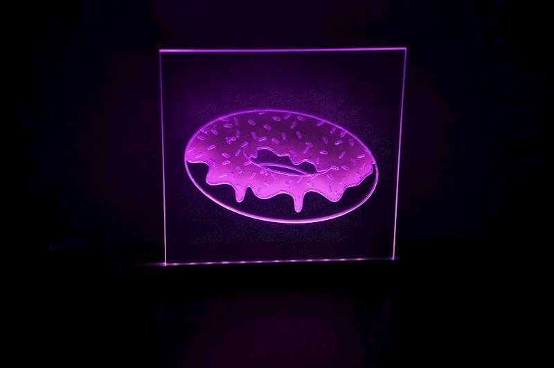 neon karwingowy Donut 24x24cm