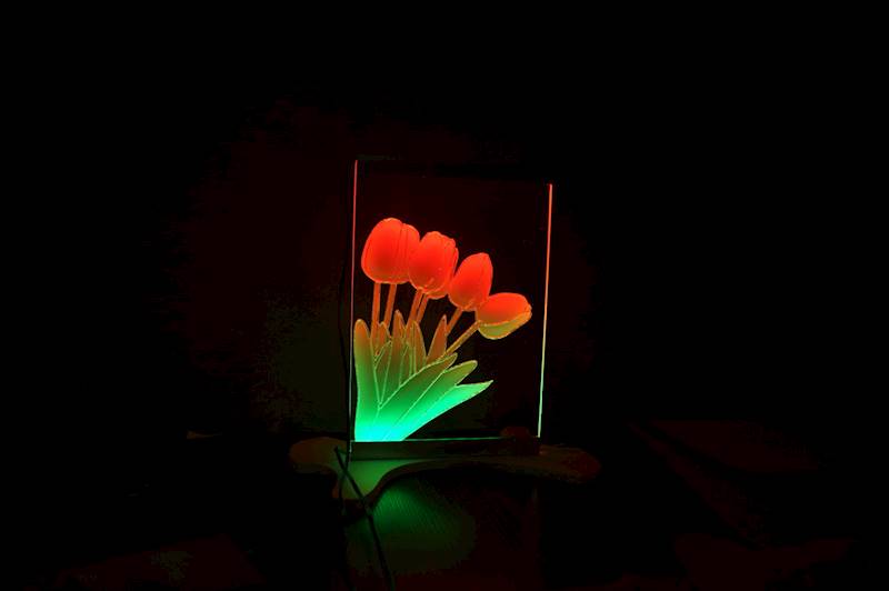 neon karwingowy Tulipany 20x29cm