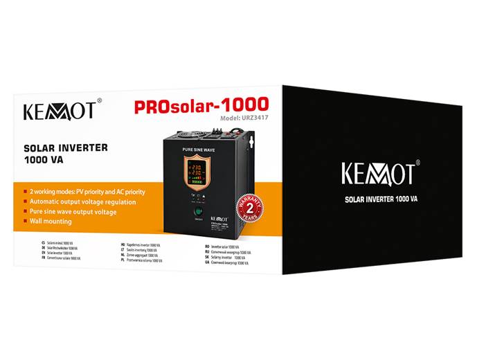 Przetwornica solarna inwerter PROsolar-1000 12V