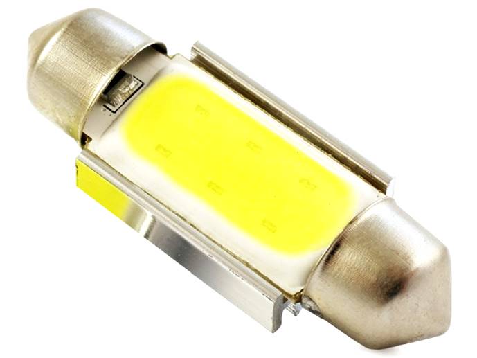 Żarówka LED samoch.C5W 36mm COB radiator canbus