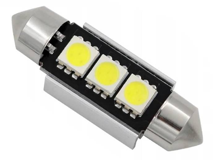 ŻARÓWKA RURKA LED 3 SMD 5050 C5W C3W CANBUS 39mm