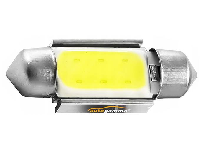 Zarówka LED C5W 41mm 5W COB radiator canbus