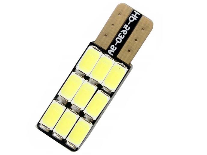 Żarówka led T10 9SMD CAN BUS jednostronna