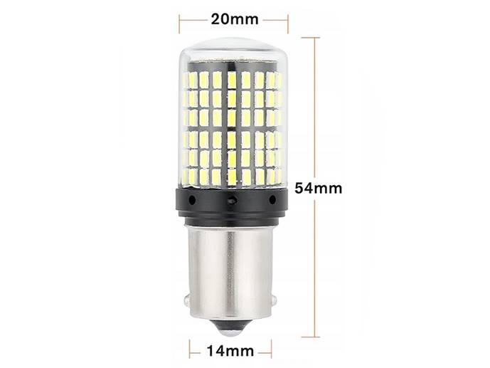 P21W LED 144 SMD 4014 R5W R10W BA15S 1156 CANBUS
