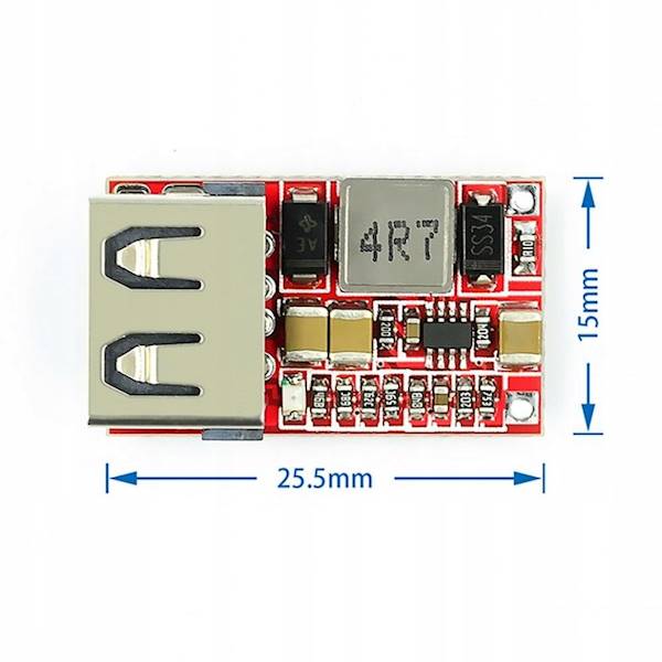 Przetwornica step-down ładowarka USB 5V 3A z 6V-20