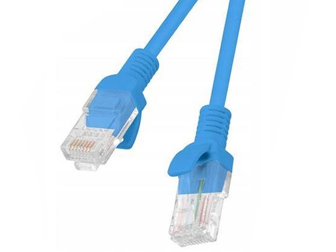 Kabel RJ45 Cat.6a 0.25 Lanberg niebieski