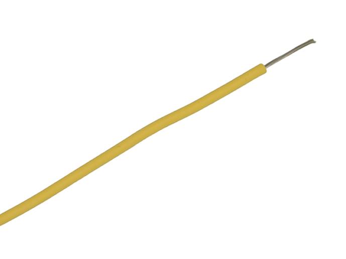 Kabel przewód SIF 0.25mm silikon żółty linka 1m