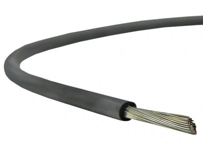 Kabel przewód SIF 0.5mm silikon czarny linka 1m