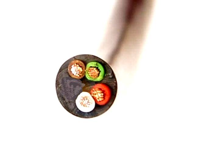 Kabel przewód 0.75mm X4 czarny linka 1m