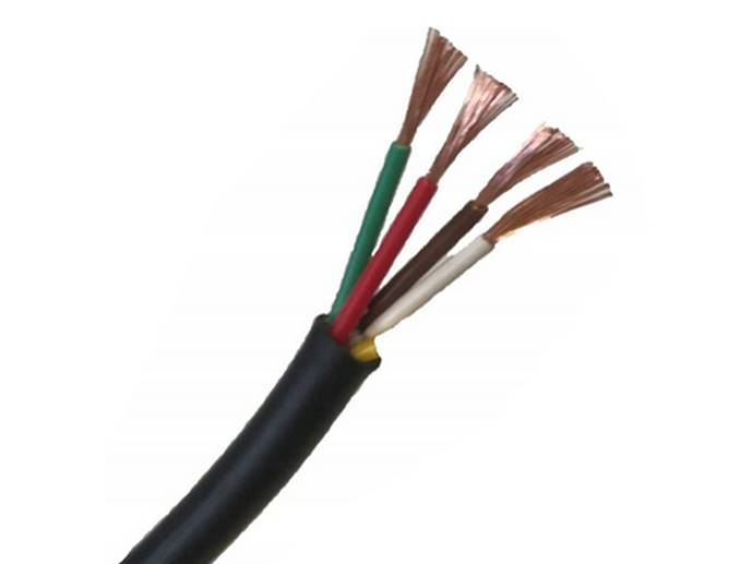 Kabel przewód 0.75mm X4 czarny linka 1m