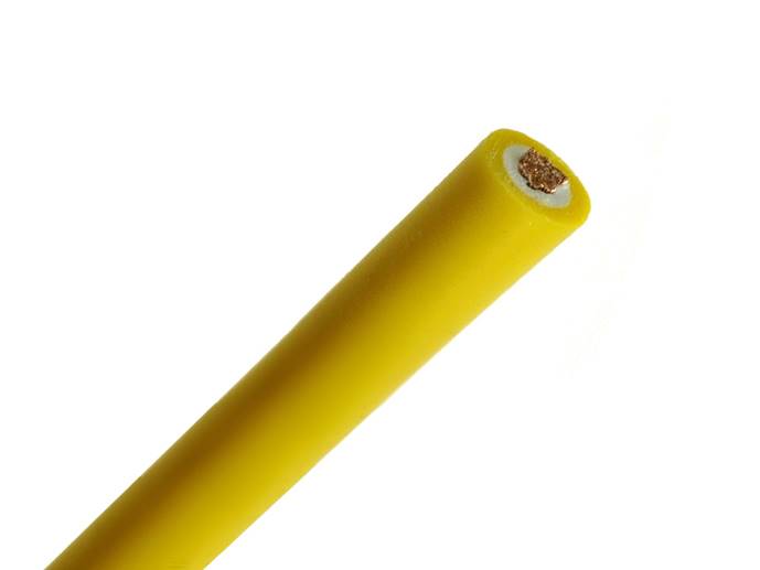 Kabel LI2G1,0B; 1x1,00mm2; żółty sil; podwójna