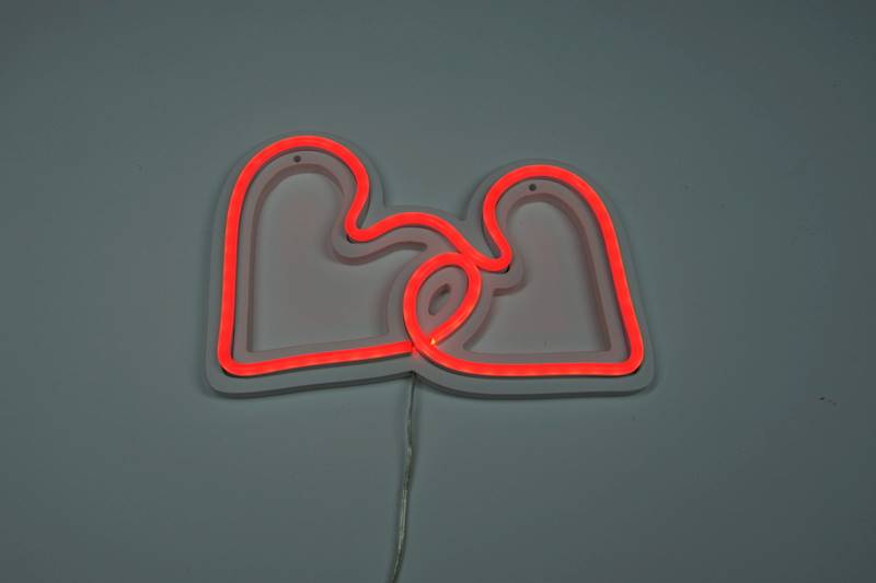 neon serce w sercu 22x17cm 